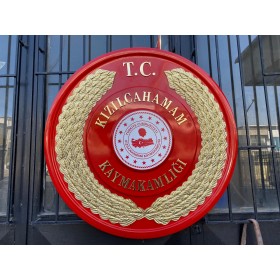 Metal Çelenk  Kaymakamlık