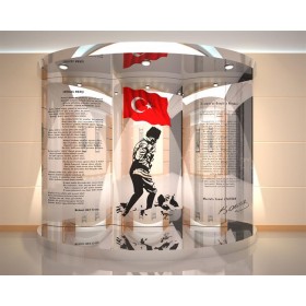 Atatürk Köşesi Paslanmaz 280 cm