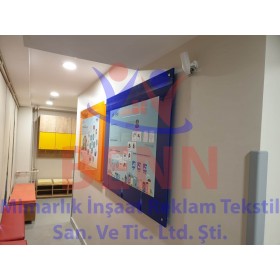 Güvenli Yaşam Panosu 10 mm Pleksi 100x130